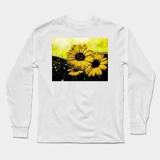 Sunflowers - Abstract Long Sleeve T-Shirt